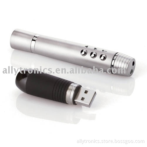 Remote Control-3 in 1 Laser pointer, laser presenter, USB stick and writing pen